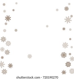Christmas and New Year white background vector with snowflakes. Well suited for a Christmas card, banner or poster. EPS 10