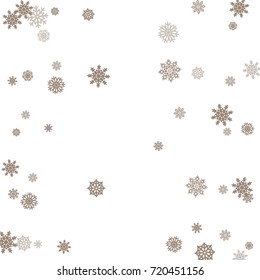 Christmas and New Year white background vector with snowflakes. Well suited for a Christmas card, banner or poster. EPS 10