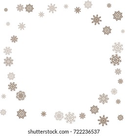 Christmas and New Year white background vector with snowflakes. Well suited for a Christmas card, banner or poster. EPS 10