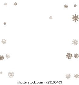 Christmas and New Year white background vector with snowflakes. Well suited for a Christmas card, banner or poster. EPS 10