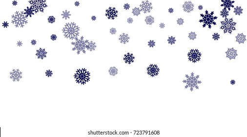 Christmas and New Year white background vector with snowflakes. Well suited for a Christmas card, banner or poster. EPS 10