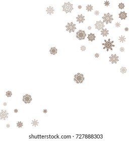 Christmas and New Year white background vector with snowflakes. Well suited for a Christmas card, banner or poster. EPS 10