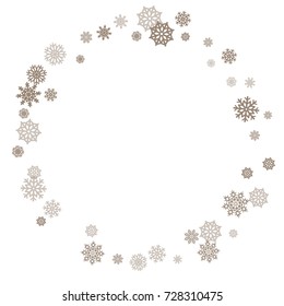 Christmas and New Year white background vector with snowflakes. Well suited for a Christmas card, banner or poster. EPS 10
