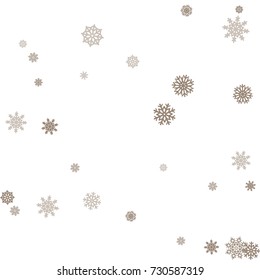 Christmas and New Year white background vector with snowflakes. Well suited for a Christmas card, banner or poster. EPS 10