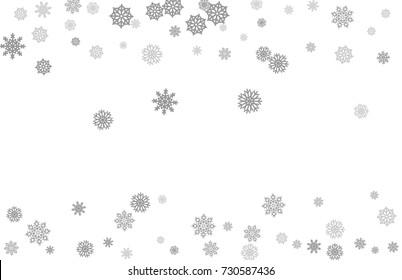 Christmas and New Year white background vector with snowflakes. Well suited for a Christmas card, banner or poster. EPS 10