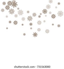 Christmas and New Year white background vector with snowflakes. Well suited for a Christmas card, banner or poster. EPS 10
