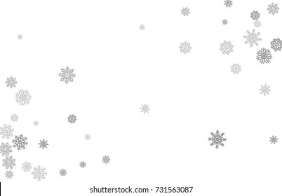 Christmas and New Year white background vector with snowflakes. Well suited for a Christmas card, banner or poster. EPS 10