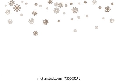 Christmas and New Year white background vector with snowflakes. Well suited for a Christmas card, banner or poster. EPS 10