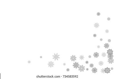 Christmas and New Year white background vector with snowflakes. Well suited for a Christmas card, banner or poster. EPS 10