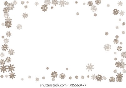 Christmas and New Year white background vector with snowflakes. Well suited for a Christmas card, banner or poster. EPS 10