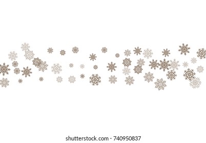 Christmas and New Year white background vector with snowflakes. Well suited for a Christmas card, banner or poster. EPS 10