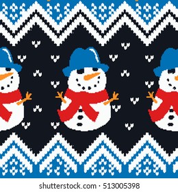 Christmas, New Year or winter design. Sweater ornaments for scandinavian pattern. Vector illustration.