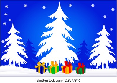Christmas and New Year's background