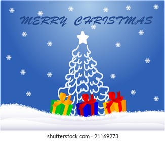 Christmas and New Year's background