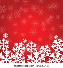 Christmas and New Year's background with snowflakes.Brilliant winter background with snowflakes 