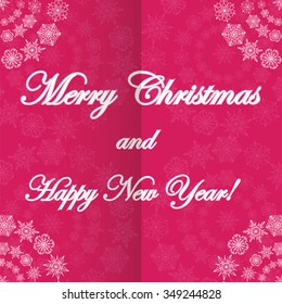 Christmas and New Year's background with snowflakes.Brilliant winter background with snowflakes 