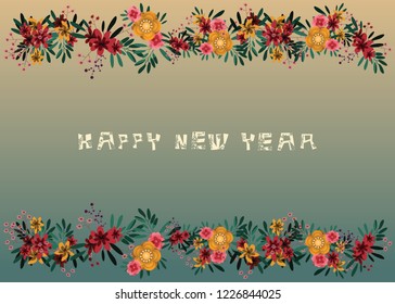 Christmas and New Years background vector illustration 