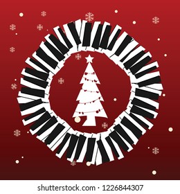 Christmas and New Years background vector illustration 