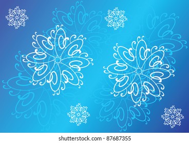 Christmas and New Year's background. Vector illustration for design.