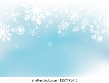 Christmas and New Years Blur bokeh of light on background. Vector illustration