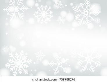 Christmas and New Years Blur bokeh of light on background. Vector illustration