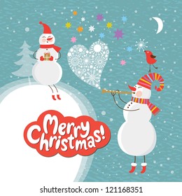 Christmas and New Year's card