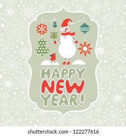 Christmas and New Year's card