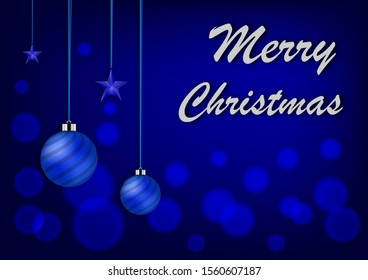 Christmas in New Year's Eve 2020 and with a blue background