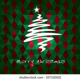 Christmas or New Year's fir tree on a background