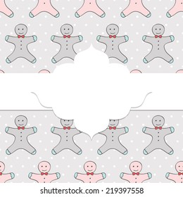 Christmas and New Year's frame. Vector  illustration. Eps10.