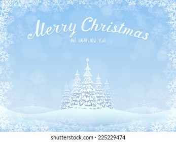 Christmas and New Year's greeting card