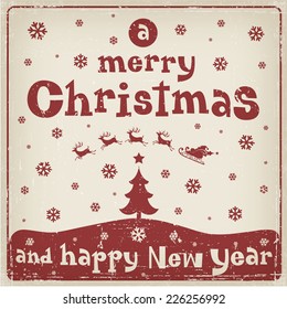 Christmas and New Year's Greeting Card