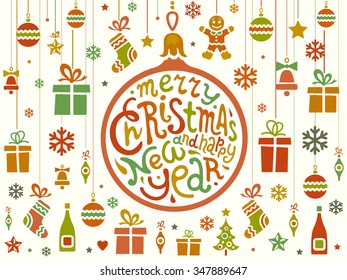 Christmas and New Year's Greeting Card