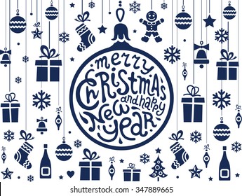 Christmas and New Year's Greeting Card