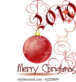 Christmas and New years greeting card