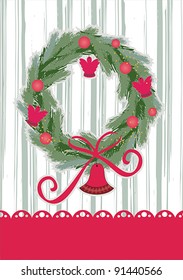 Christmas and New Year's greeting card