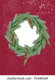 Christmas and New Year's greeting card