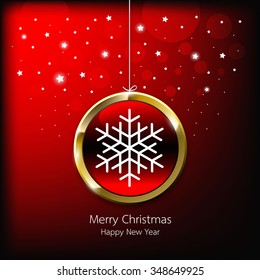 Christmas and New Years red background