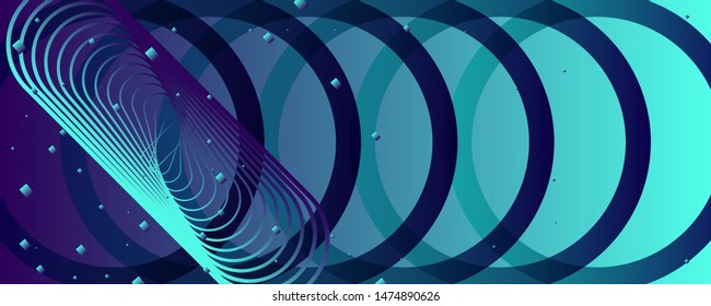 Christmas and new year's template frame vector elegant on dark blue banner design. Simple concise background