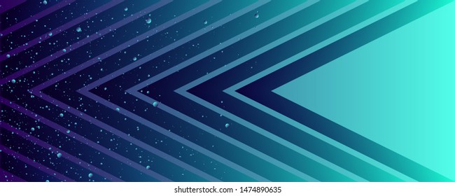Christmas and new year's template frame vector elegant on dark blue banner design. Simple concise background