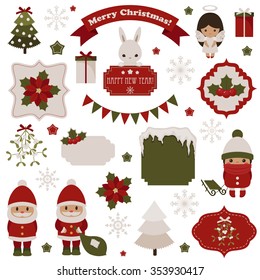 Christmas and New Year's traditional objects