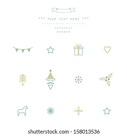 Christmas and New Year's vector pattern 