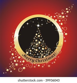 Christmas & New-Year's  background. (vector illustration)