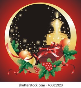 Christmas & New-Year's background. (vector illustration)