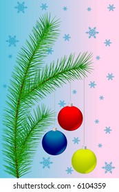 Decoración de Navidad y Año Nuevo. Imagen del vector