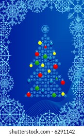 Decoración de Navidad y Año Nuevo. Imagen del vector