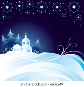 Christmas night background