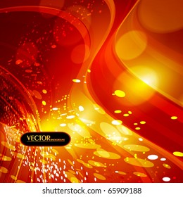 Christmas night. Bright vector background