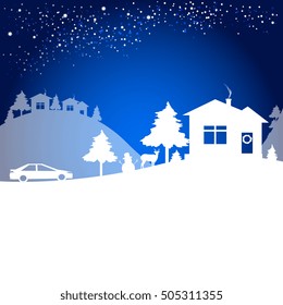 Christmas night card