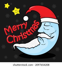 christmas night character vector illustration